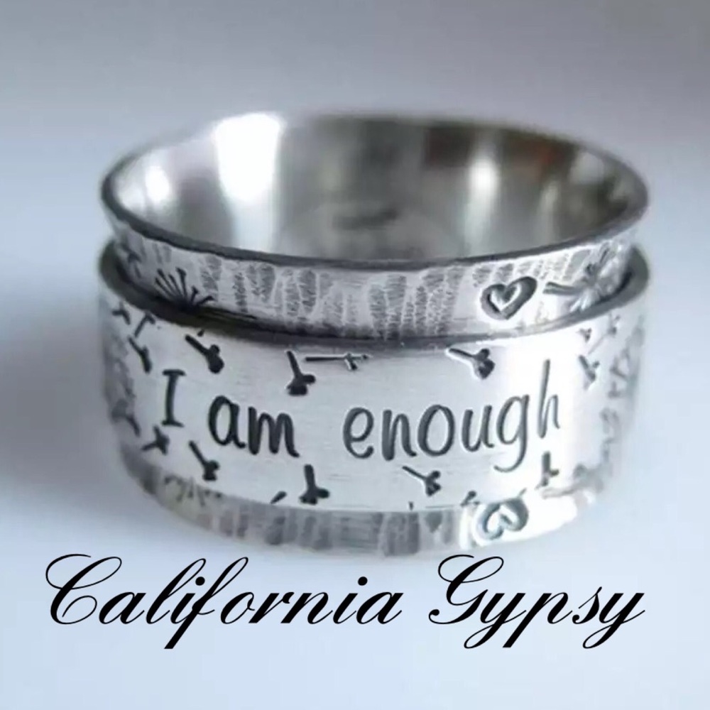 Motivational I Am Enough Inspirational Ring - Picture 4 of 8